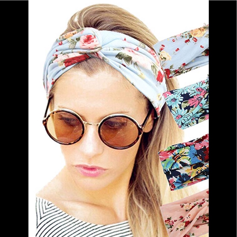 SET OF 5- Knot headbands